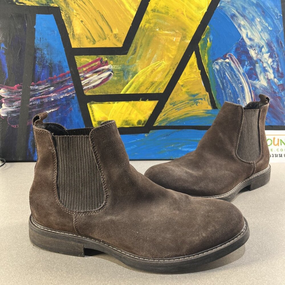 Luca Ferri Men’s Chelsea Boots (Brown, Size 11)